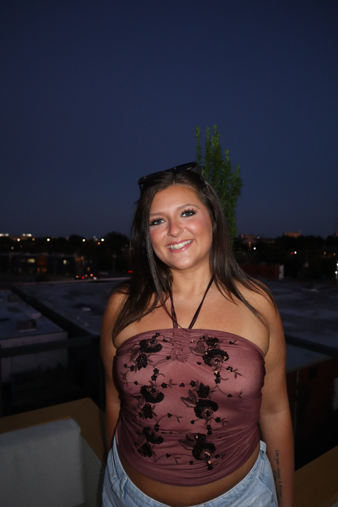 Hannah Sequin Top