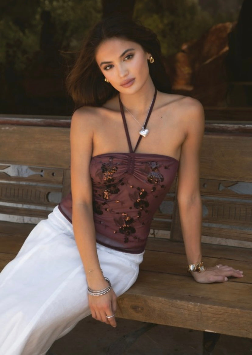 Hannah Sequin Top