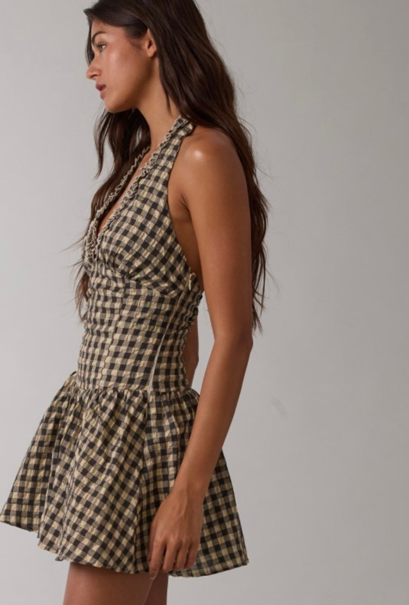 Natalie Checker Dress