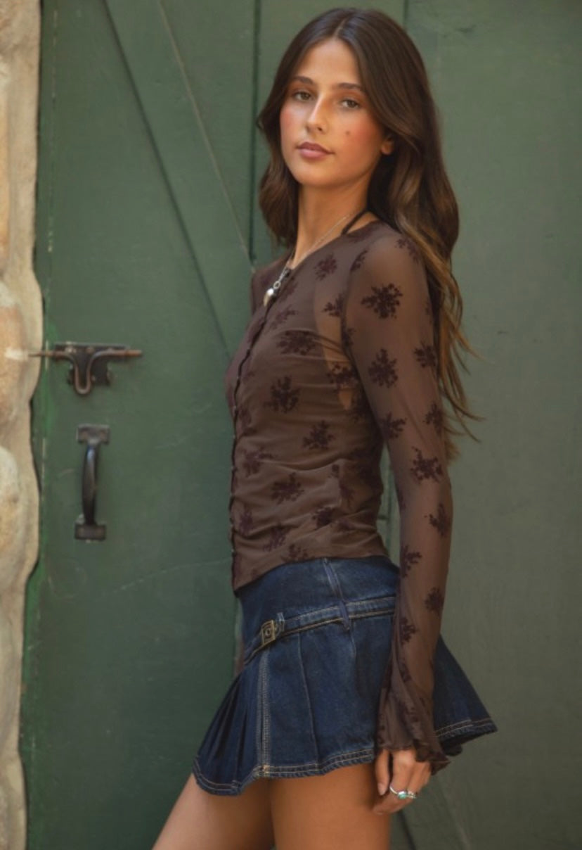 Dianna Mesh Top