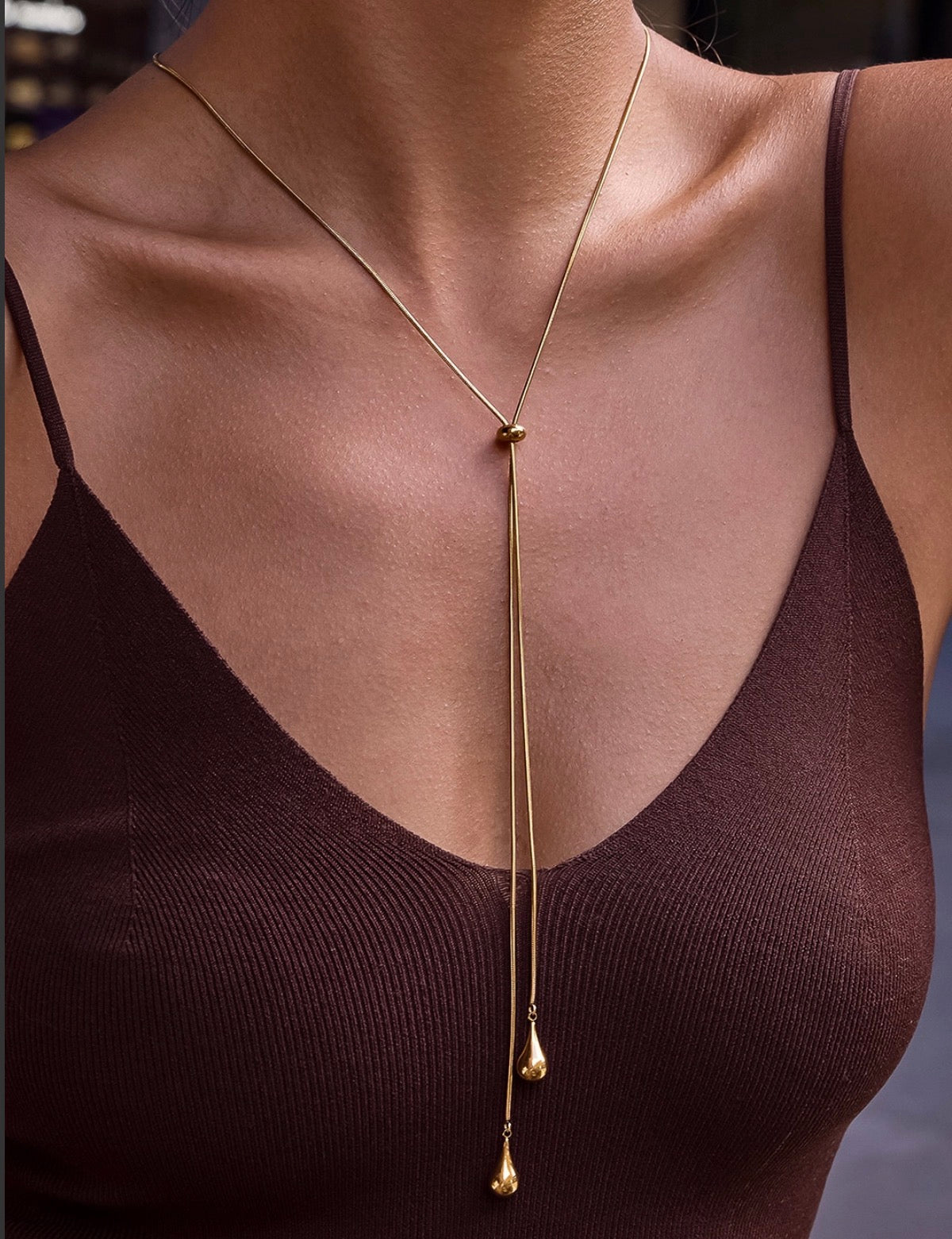 Crossroads necklace- GOLD