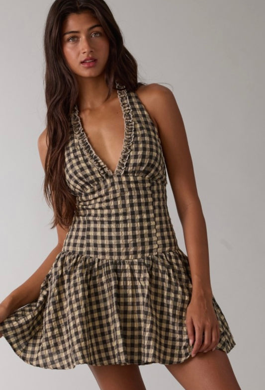 Natalie Checker Dress