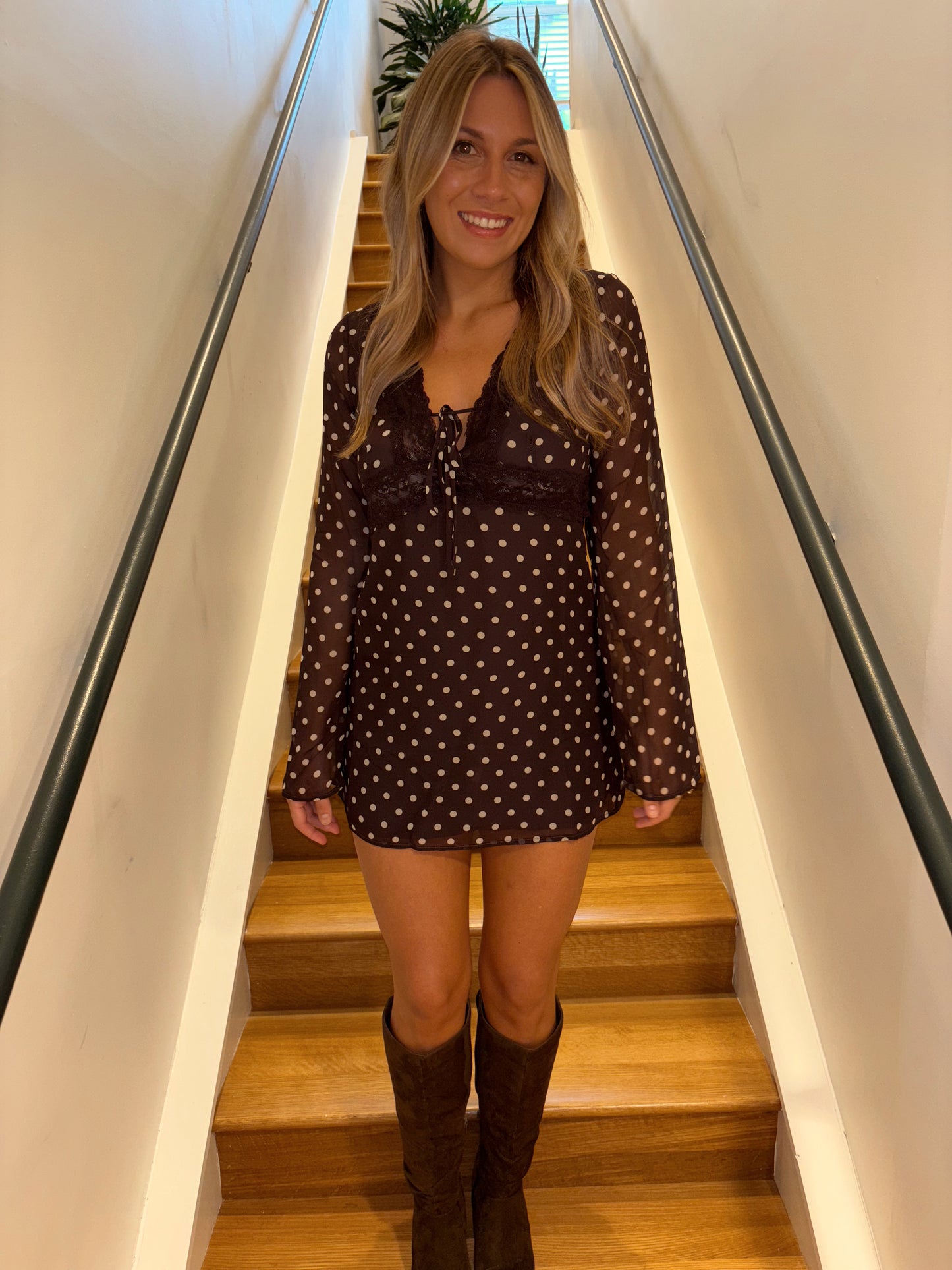 Carmel Macchiato Mini Dress